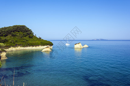 目的地自然旅游希腊科孚岛运河DrsquoAmourSidari的海景希腊科孚岛运河图片