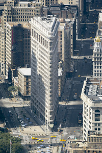 纽约平铁大楼的一幅画面建造游客新的图片