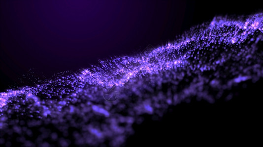 灰尘带有颗粒的紫底空间光照和颗粒星系闪光粉尘梁动画片图片