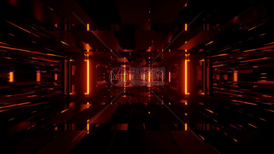 金的暗淡现代宇宙飞船4kuhd3d示意图背景模拟黄金超高空间门户4k插图背景图片