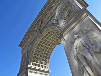 拱大理石纽约市Washington广场纪念碑纽约区图片