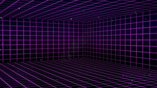 黑色的80年代数字网络地面的80年代数码网络表面景观适合以1980年代3D插图的风格进行设计RetroSciFi背景后天候网格激图片