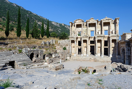 星光现今土耳其古代埃菲苏斯Ephesus古典亚洲图片