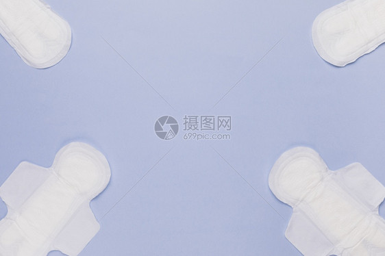 顶视图卫生巾角落高分辨率照片质量纤维肮脏的对角线图片