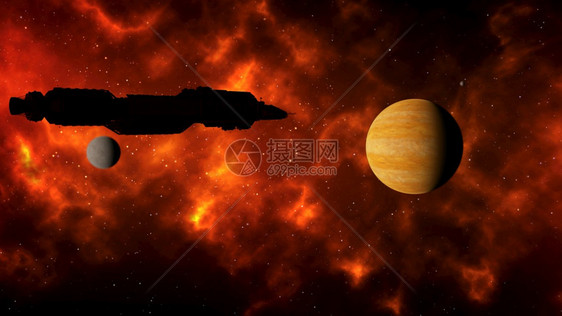 航海者绕行太空船驶向新星3D号使太空船飞向新行星系外图片