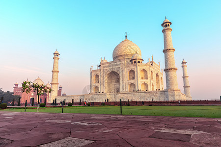 观光印度最著名的地标阿格拉Agra印度人历史图片