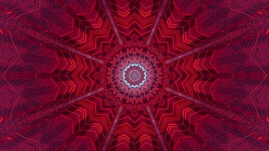 凉爽的未来派红色抽象4k超高清花形霓虹隧道3d插图背景壁纸红色抽象花形霓虹隧道插图背景壁纸玫瑰图片
