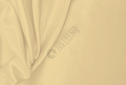 材料平滑优雅的金丝绸或席边奢华布质料可用作婚礼背景彩色设计用在SepiatonedRetro风格上涟漪复古的图片