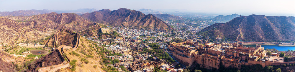 城市景观户外建造印度全景琥珀堡观斋浦尔阿梅区和山脉印度全景斋浦尔阿梅区和山脉图片