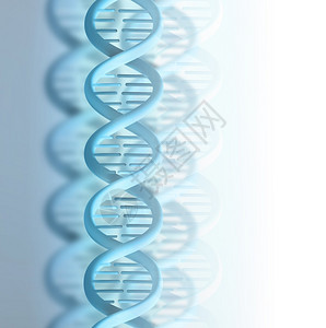 化学使成为遗传上光背景的蓝色DNA片段图片