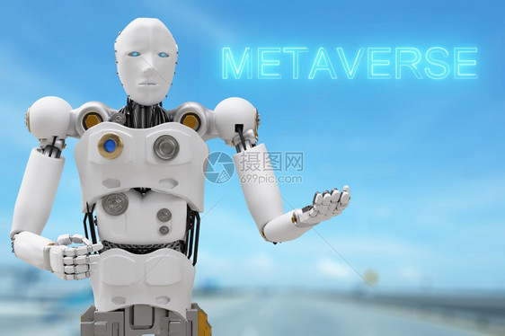 人造的VRavavatar现实游戏的机器人社区元变化虚拟现实人们将技术投资商业生活方式20年连成链条互联网络空间图片