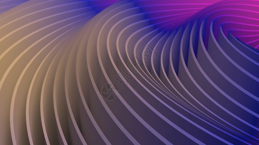歪曲简单的形式抽象波3D渲染波动空间中的涟漪具有最大振幅震中的环波动明亮充满活力抽象背景图片