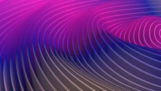 几何的抽象波3D渲染波动空间中的涟漪具有最大振幅震中的环波动明亮充满活力抽象背景技术坡度图片