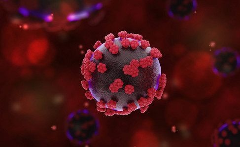 CVID19细胞呼吸道疾病的原因大流行病危机背景3d插图a艾滋血液生物学图片