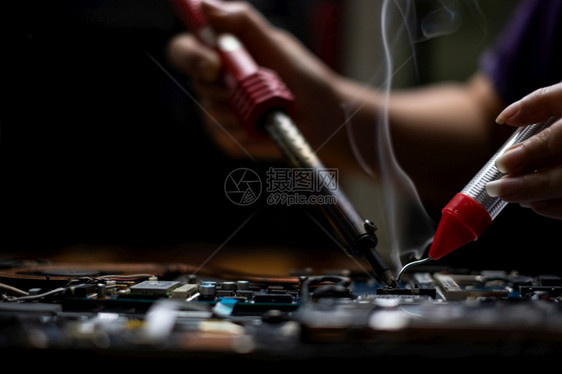 焊接修理芯片电路图片