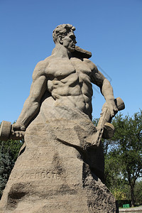 建筑学斯大林格勒战役英雄纪念碑永恒尊敬背景图片