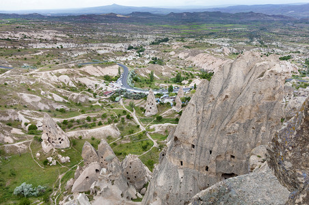 土耳其AnatoliaAnatoliaGoreme公园卡帕多西亚露天风景土耳其卡帕多西亚古老洞穴景观砂岩日落老的图片