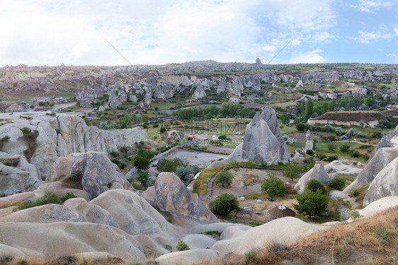 土耳其AnatoliaAnatoliaGoreme公园卡帕多西亚露天风景土耳其卡帕多西亚古老洞穴景观空气的安纳托利亚图片