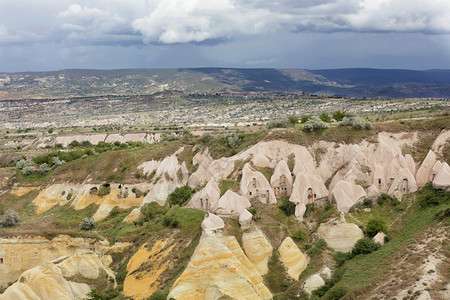 空气谷老的土耳其AnatoliaAnatoliaGoreme公园卡帕多西亚露天风景土耳其卡帕多西亚古老洞穴景观图片