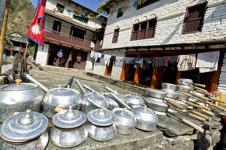 休息区小村庄GhestHouse跋涉到安纳普尔大本营安普尔保护区喜马拉雅尼泊尔亚洲生物群落酒店旅行图片