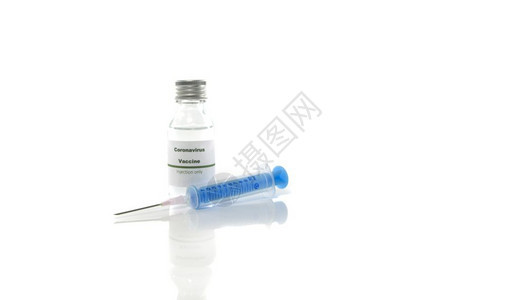 疫苗瓶与注射器针头图片