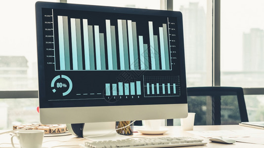 利用创造计算机软件分析商业直观数据技术通过创意计算机软件会在线的投资图片