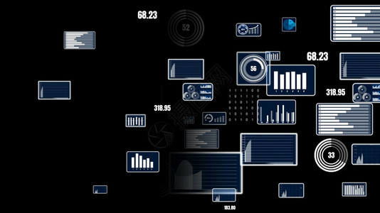 用于财务数据分析的愿景商业仪表板3D使计算机图形用于财务数据分析的愿景商业仪表板能够用于财务数据分析交换报告首席执行官图片
