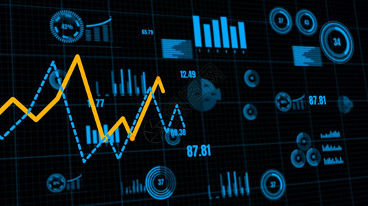 在线的金融工程师用于财务数据分析的愿景商业仪表板3D使计算机图形用于财务数据分析的愿景商业仪表板能够用于财务数据分析图片