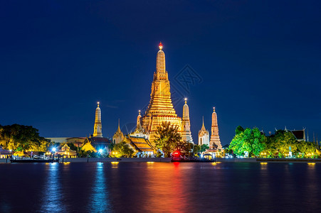 缅甸车地泰国曼谷WatArun寺庙城市景观图片