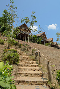 泰国山上度假木屋泰国爬坡道旅行风景优美图片