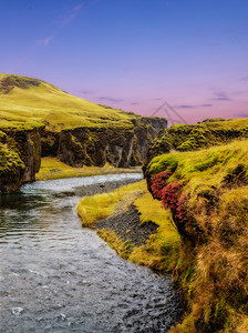冰岛的北极环境奇异旅行目的地自然之王陛下THI环经冰岛FjadragrgljurjufurCanyon岩石史诗图片