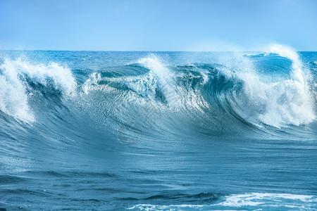 捕获风暴天气的海洋波浪暴风雨自然图片