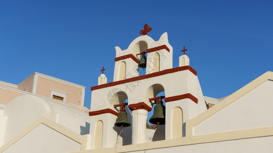老的希腊圣托里尼奥亚的白教堂希腊语假期图片