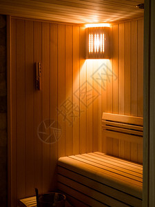 温度配有传统桑拿附件的豪华室现代的在内图片