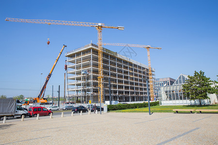 古董捷克布拉格市大楼正在建造中街道和新风格建筑正在兴之中2019年4月日美丽的墙图片