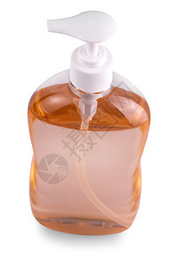 凝胶乳液奶油洗发水用红化妆塑料瓶洗澡的液体容器医疗美丽手图片