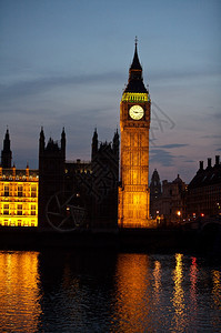晚上大班伦敦联合基顿旅行美丽的城市景观图片