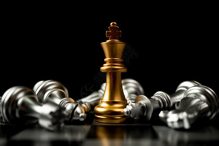 金王象棋是局最后的一站成功商业领导理念下棋战略投资想象图片