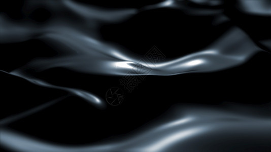 柔软的带反射暗表面光滑最小黑波背景模糊的丝波最小软灰度波纹流动带反射的暗表面最小软灰度波纹流动科学浪图片