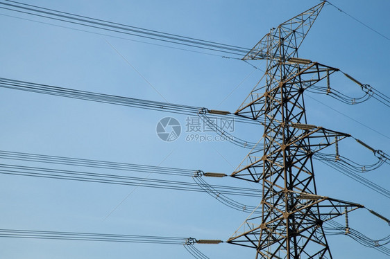 电的工业分配压高发厂输塔至分站的高压能发源输送塔图片