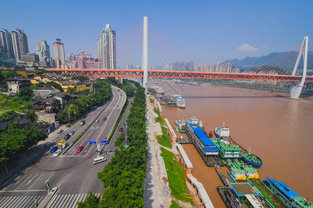 办公室重庆河江港口桥图片