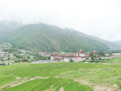 早晨克里不丹的国别村庄图片