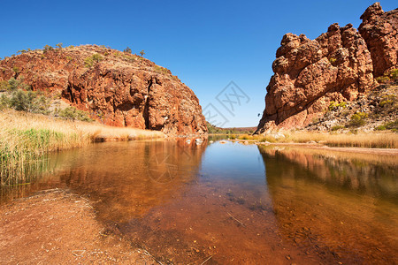 洞旅游GlenHelenGorge麦克唐纳山脉澳大利亚北部地区中心图片