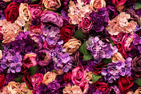 苍白明亮的植物许多不同粉色花朵背景纹理浪漫的模糊设计美紫玫瑰许多不同的粉色花朵背景纹理浪漫的模糊设计图片