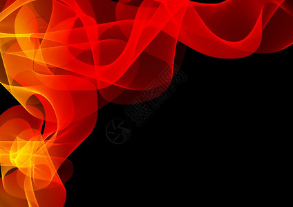 体液红颜色的抽象波或烟雾背景插图墙纸橙图片