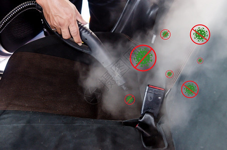 短跑交流消毒剂喷雾清洁用蒸热汽车室内装饰图片