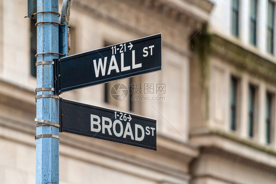 地标联合的华尔街墙图片