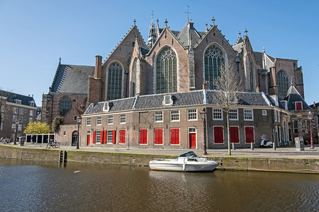 户外镇运河荷兰阿姆斯特丹Noorderkerk图片