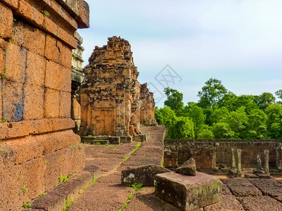 过去的柬埔寨暹粒吴哥地区前鲁普寺庙文化地点图片