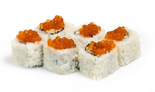 鱼子酱寿司卷图片